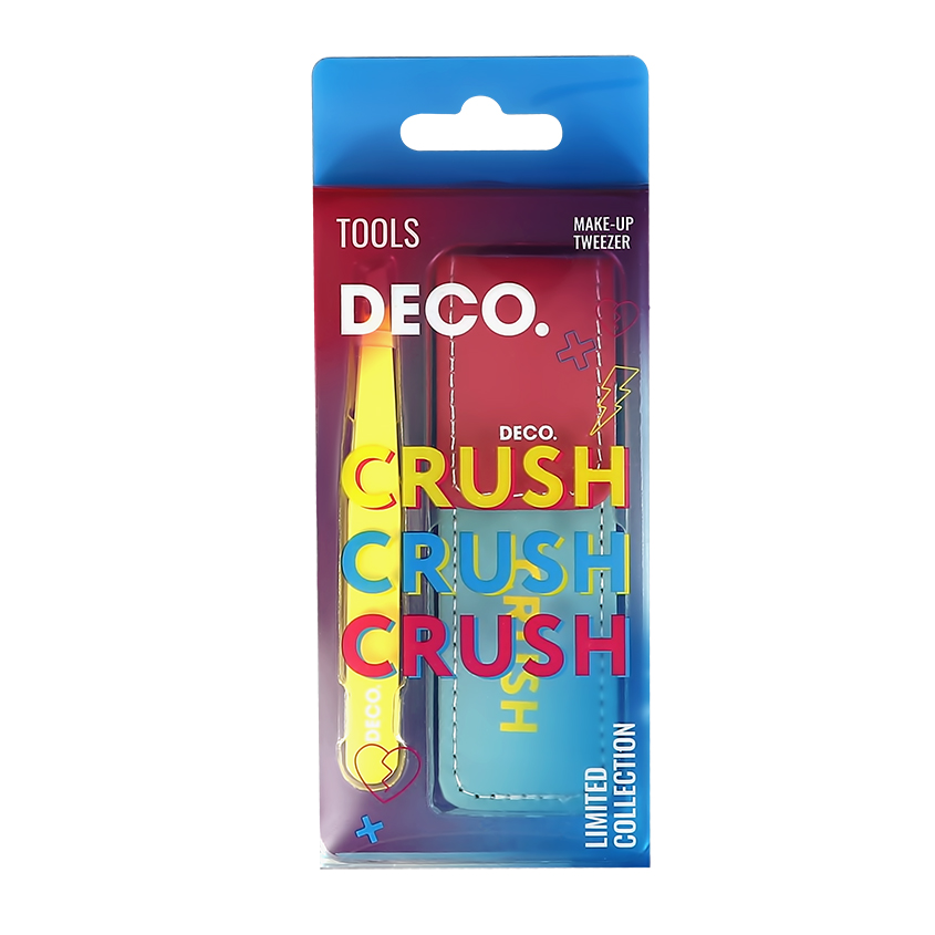 фото Пинцет для бровей deco. crush crush crush в чехле