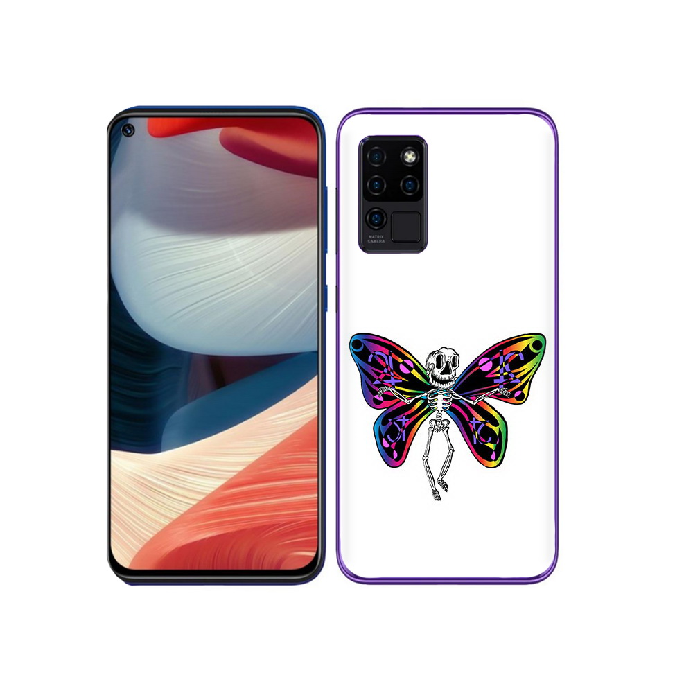 

Чехол MyPads Tocco для Oukitel C21 эффект бабочки, Прозрачный, Tocco
