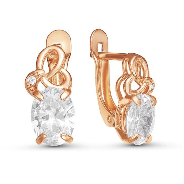 

Серьги из латуни с фианитом Красная Пресня Забвение, Забвение