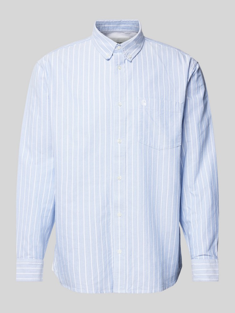 

Рубашка мужская CARHARTT I033815 голубая XL, Голубой, I033815