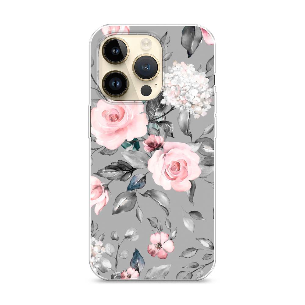 

Чехол Awog "Розы на сером" для Apple iPhone 14 Pro, 15250-8