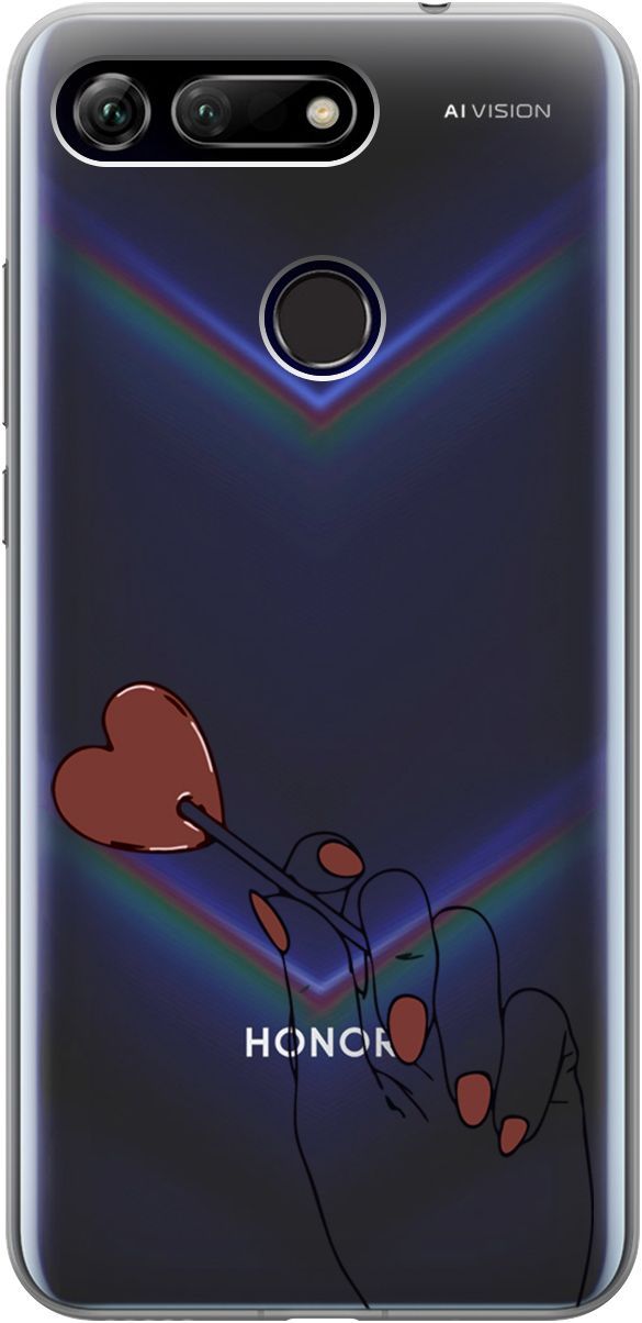 

Чехол на Honor View 20 (V20) с принтом "Heartbreaker" прозрачный, 1681