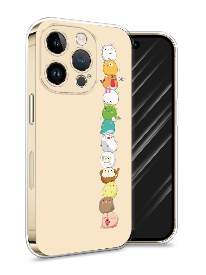 

Силиконовый чехол Awog "Питомцы Чиби" для Apple iPhone 14 Pro, Разноцветный, 15250-2