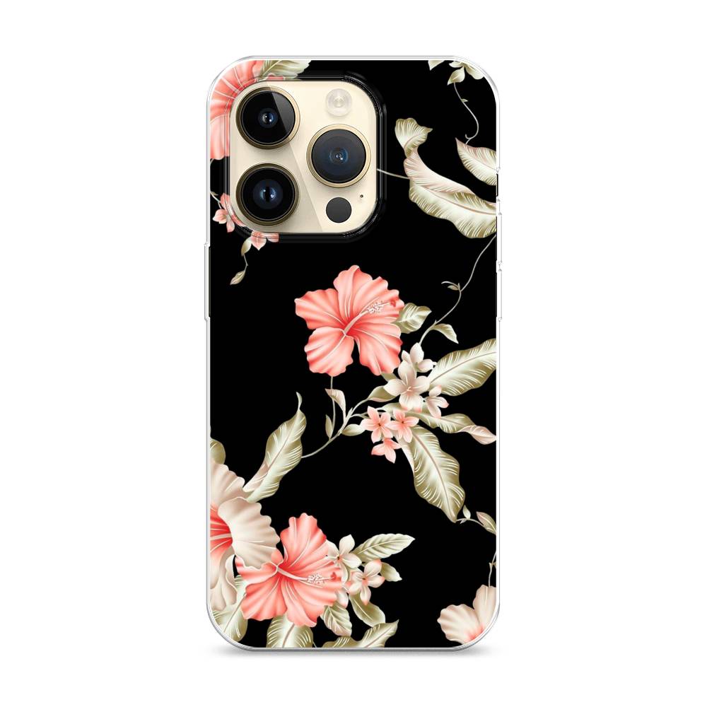 

Чехол Awog на Apple iPhone 14 Pro / Айфон 14 Pro "Цветы на черном", 15250-8
