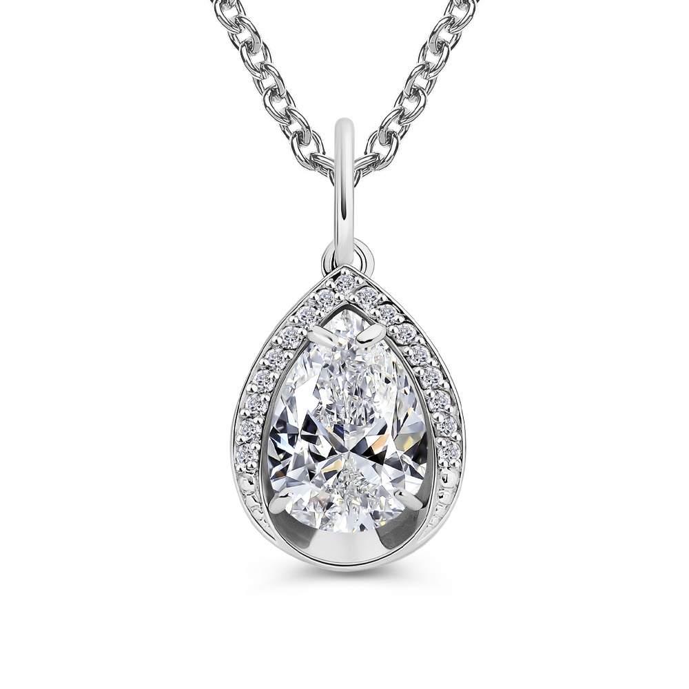 

Подвеска из серебра 585Gold 703007093, фианит, 703007093