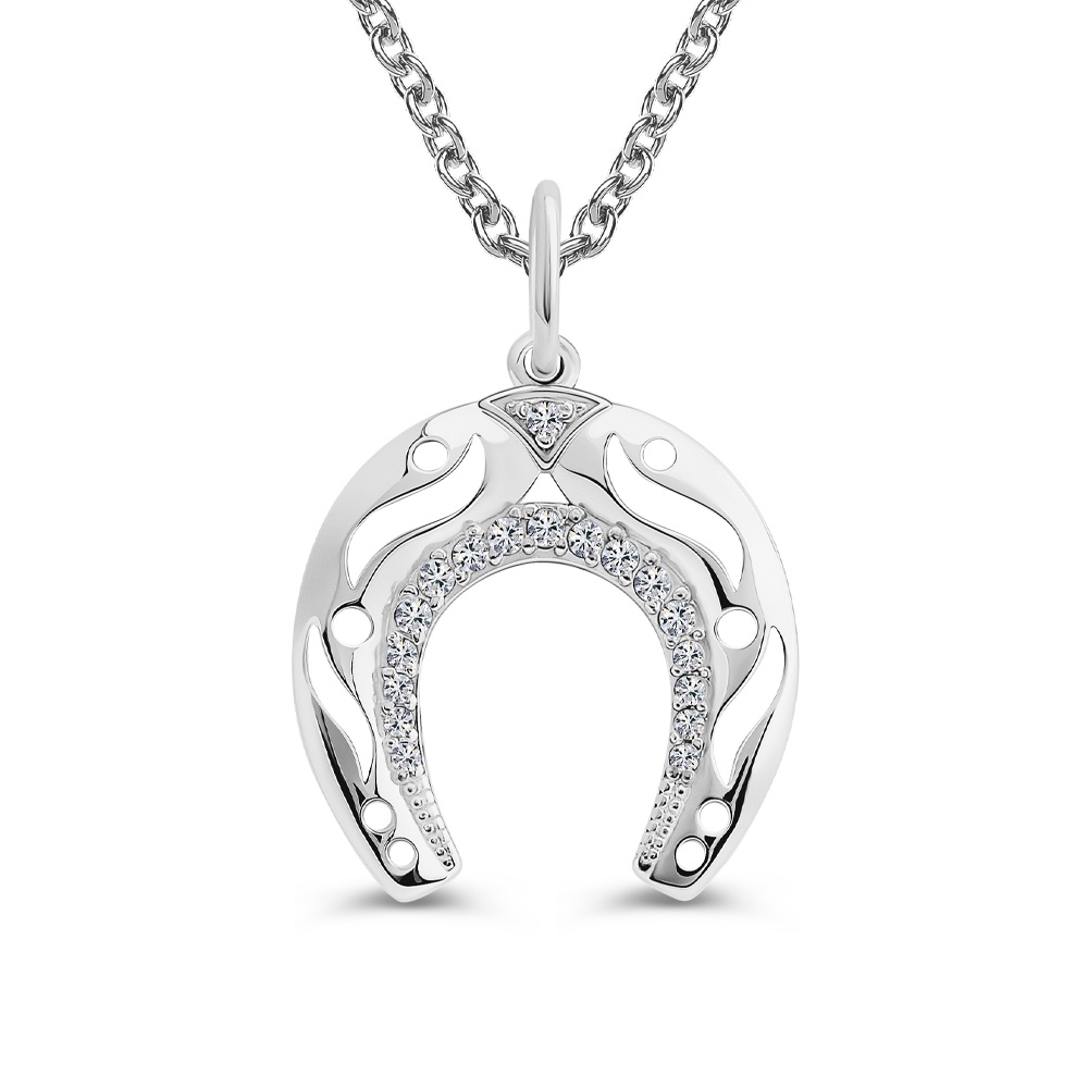 

Подвеска из серебра 585Gold 703007092, фианит, 703007092