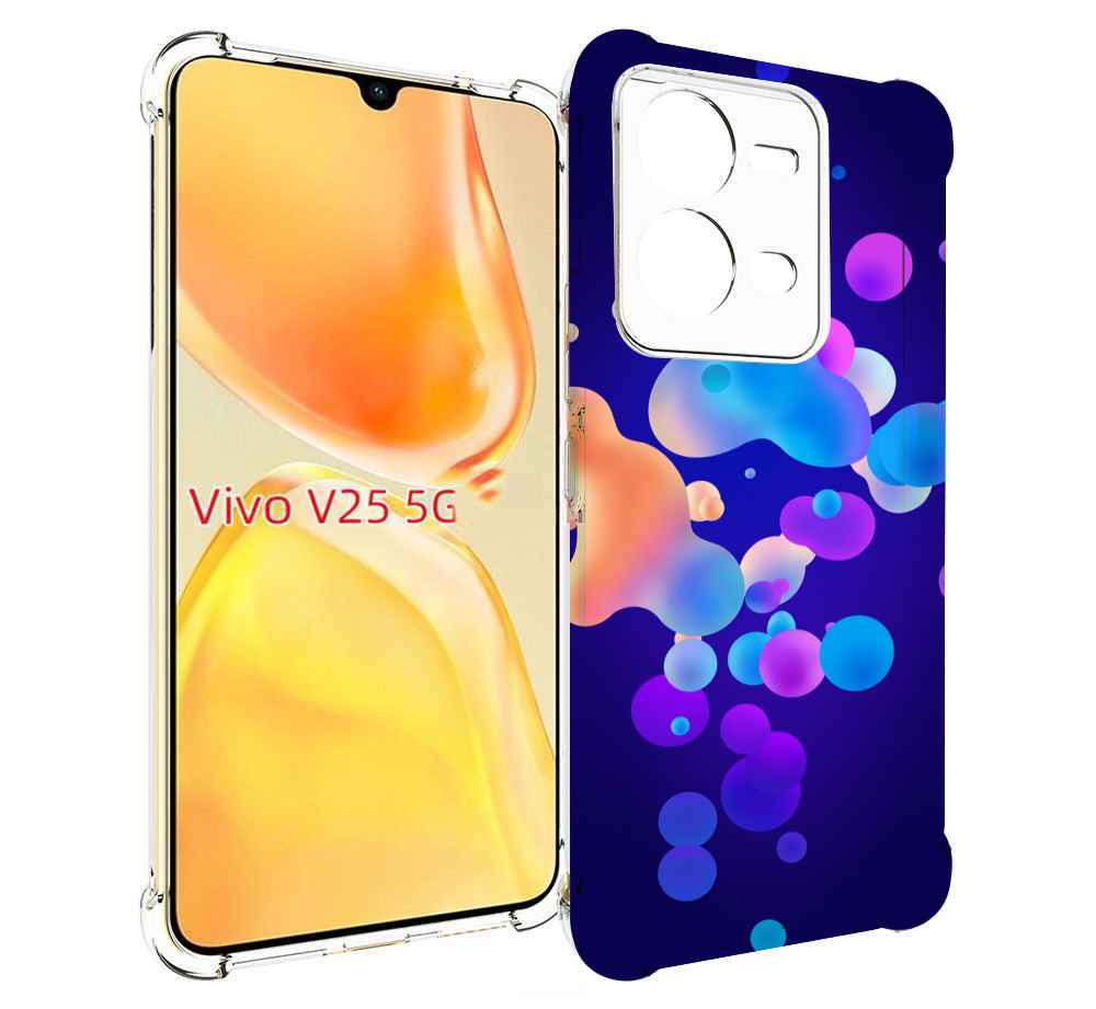 

Чехол MyPads абстрактные-пузырьки для Vivo V25 5G / V25e, Прозрачный, Tocco