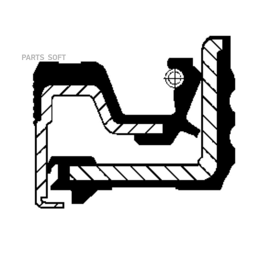 Corteco 82037255 820 372 55C Сальник Хвостовика Fpm 85X150X16.3/24 \ Man Tga/Tgx/Tgs