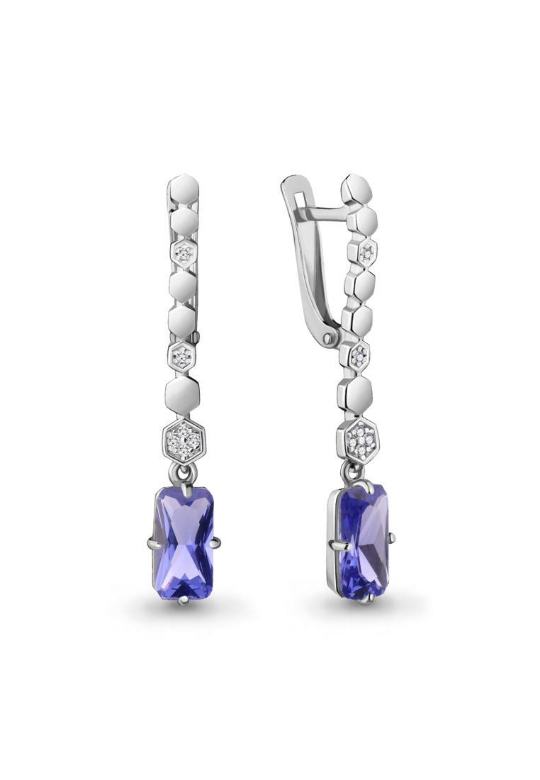 

Серьги подвески из серебра с фианитом Kari Jewelry 47167603А.5, 47167603А.5