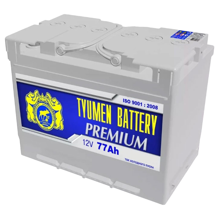 

Аккумулятор 77 а/ч TYUMEN BATTERY Premium 680A (прямая полярность) (278-175-190)