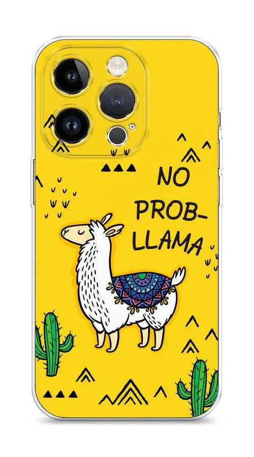 

Силиконовый чехол Awog "No probLLama" для Apple iPhone 14 Pro, Желтый, 15250-2
