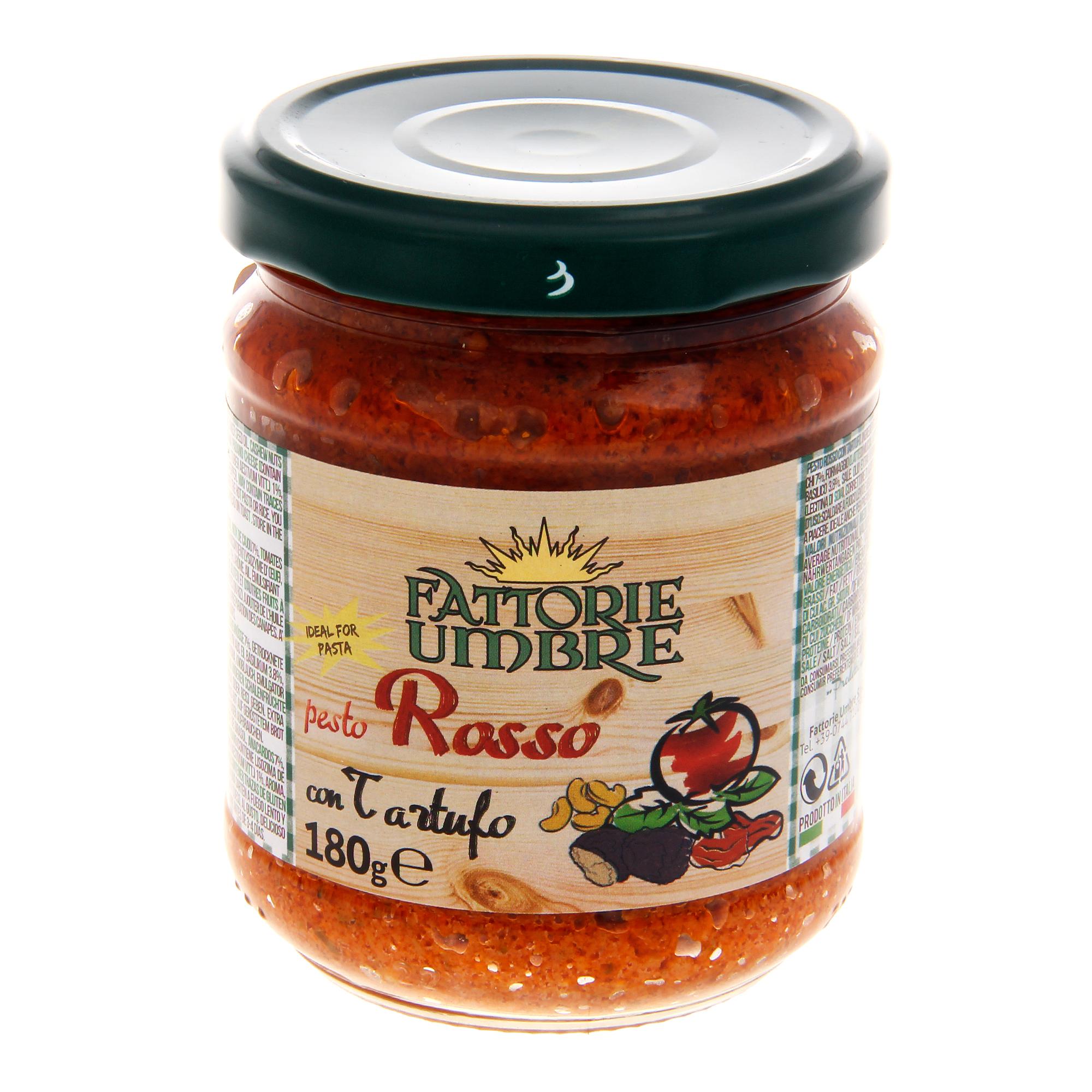 фото Соус fattorie umbre red pesto с трюфелем 180 г