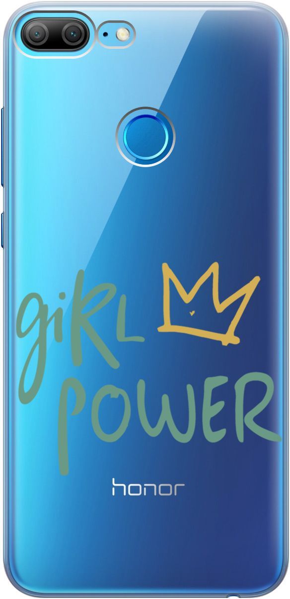 

Силиконовый чехол на Honor 9 Lite с 3D принтом "Girl Power!" прозрачный, Прозрачный;зеленый, 1678