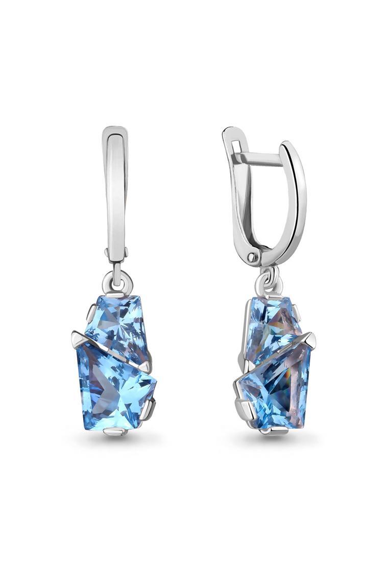 

Серьги подвески из серебра с топазом Kari Jewelry 4739892.5, 4739892.5