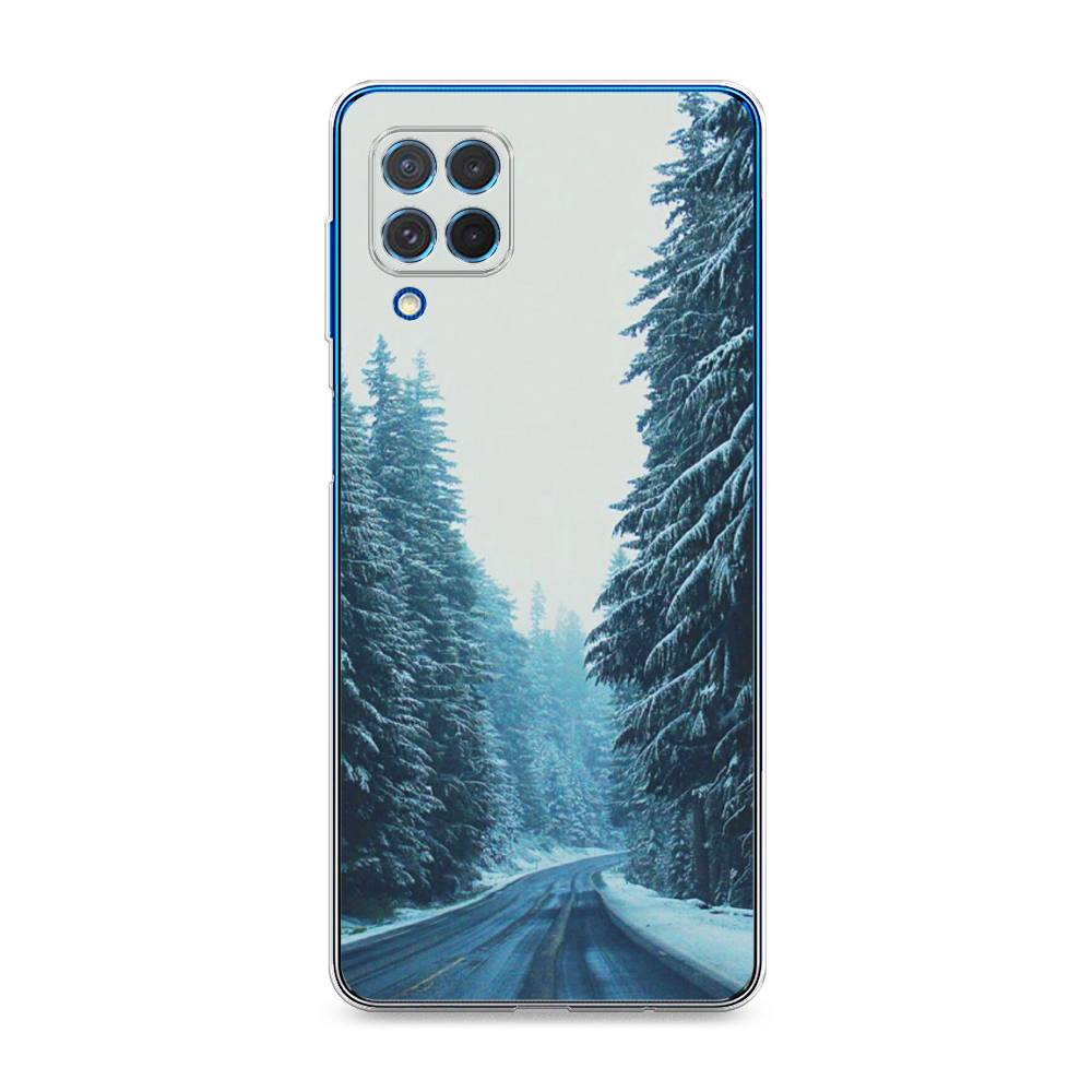 

Чехол на Samsung Galaxy M62 "Зима 9", Бежевый;голубой;черный, 2102950-2