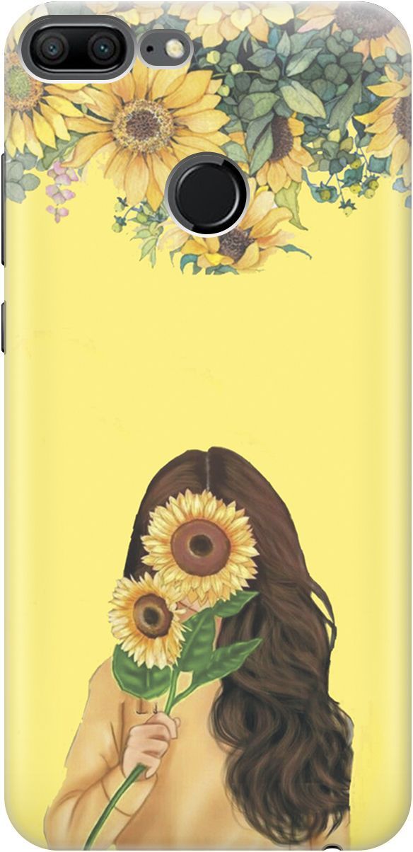 

Силиконовый чехол на Honor 9 Lite с принтом "Девушка и подсолнухи", Желтый;оранжевый, 4455