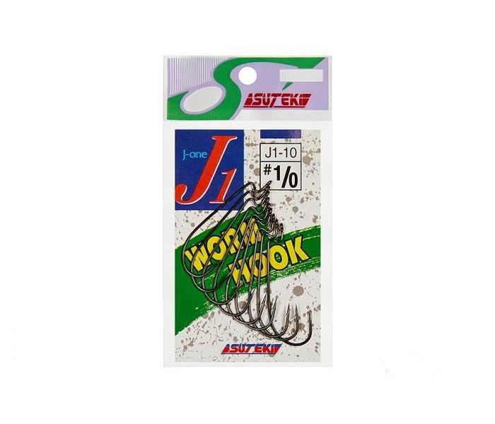 Офсетный крючок Yamai Worm Hook J-1 #2