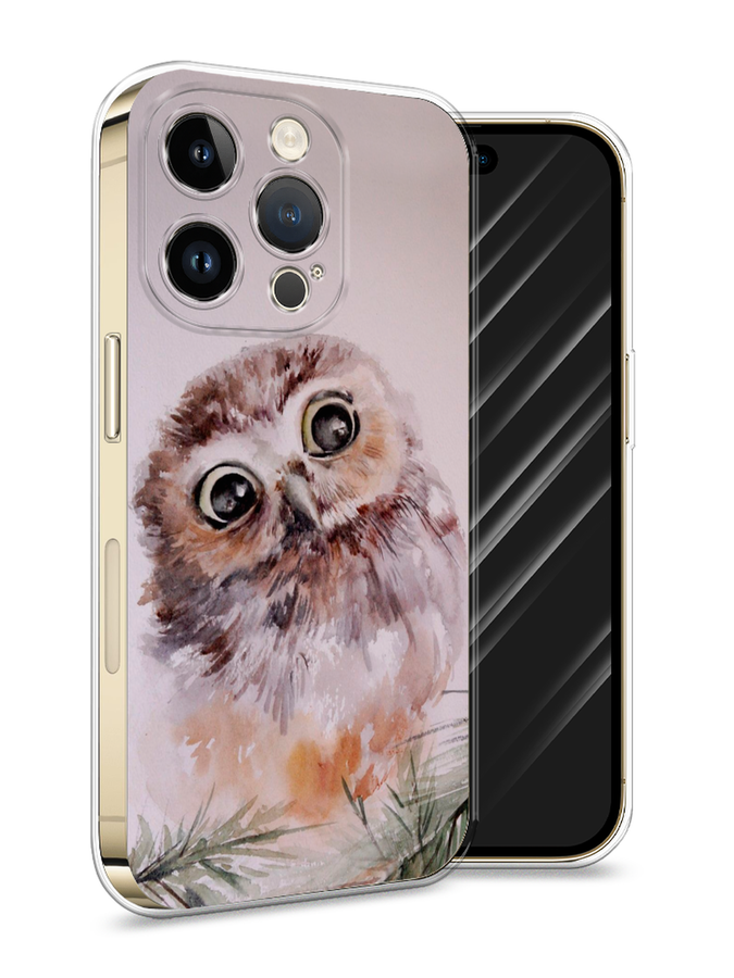 

Силиконовый чехол Awog "Сова на розовом" для Apple iPhone 14 Pro, Розовый, 15250-1