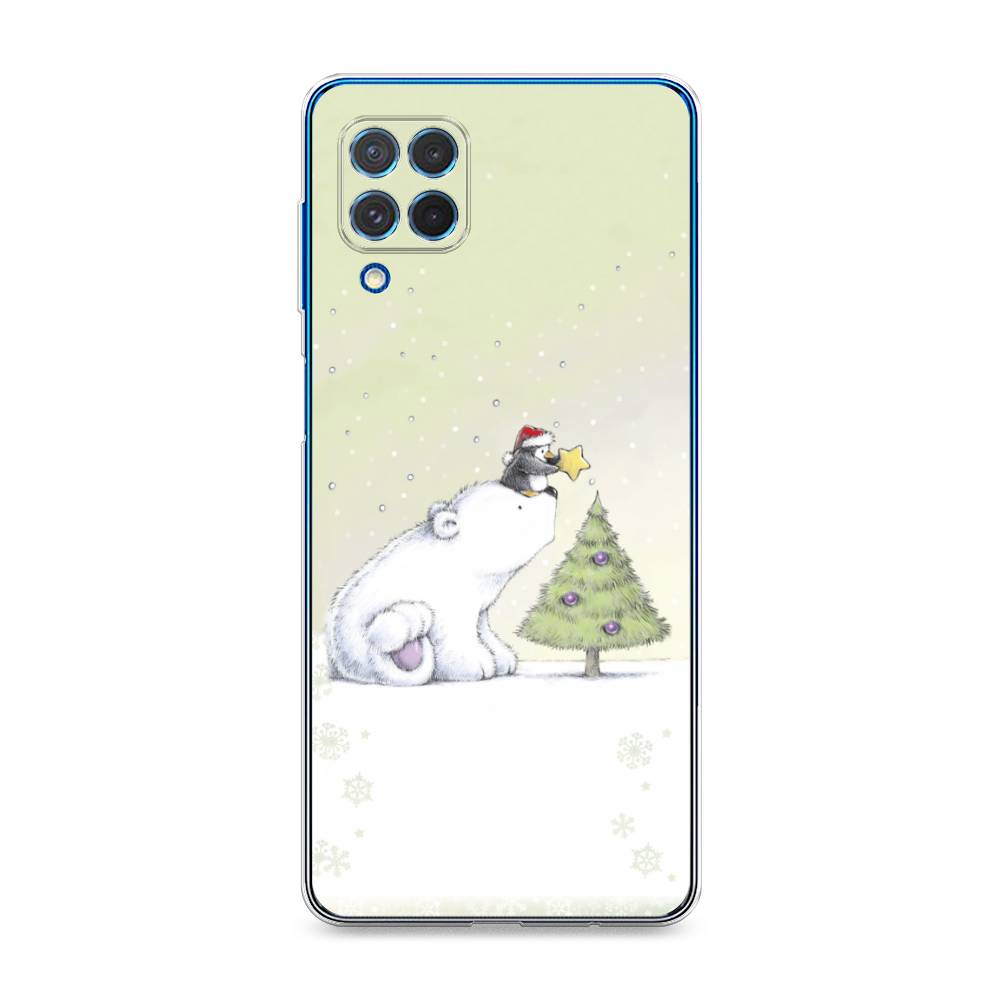 

Чехол на Samsung Galaxy M62 "Украшение елки", Белый;бежевый, 2102950-5