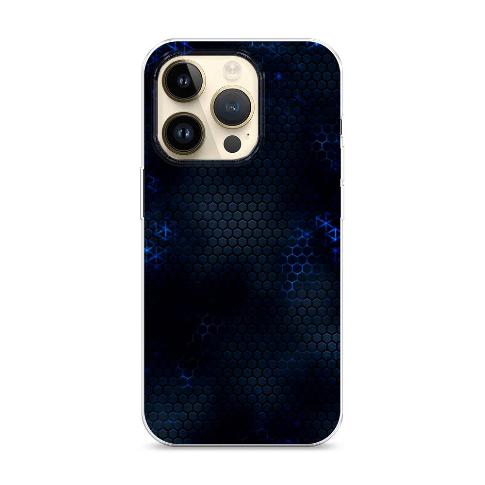 

Чехол Awog на Apple iPhone 14 Pro / Айфон 14 Pro "Фон соты синие", 15250-3