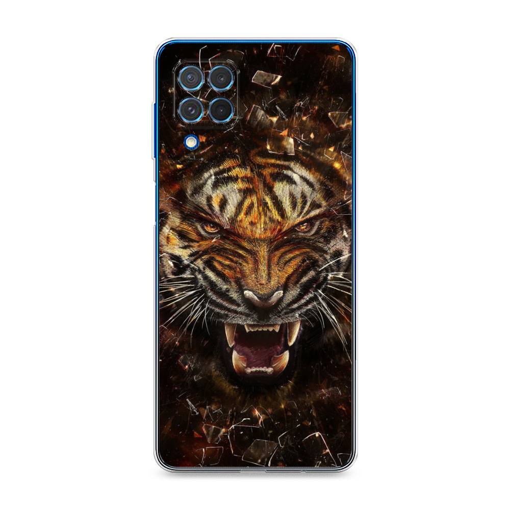 

Чехол на Samsung Galaxy M62 "Тигр осколки", Оранжевый;серый;черный, 2102950-1