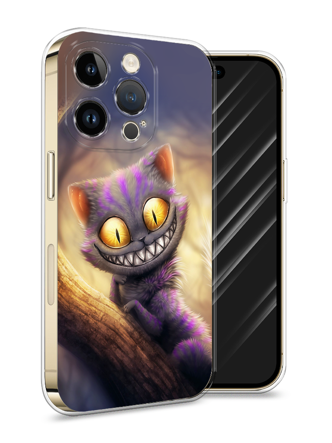 

Силиконовый чехол Awog "Cheshire Cat" для Apple iPhone 14 Pro, Разноцветный, 15250-1