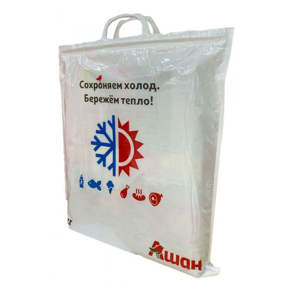 

Термопакет Ашан красная птица белый