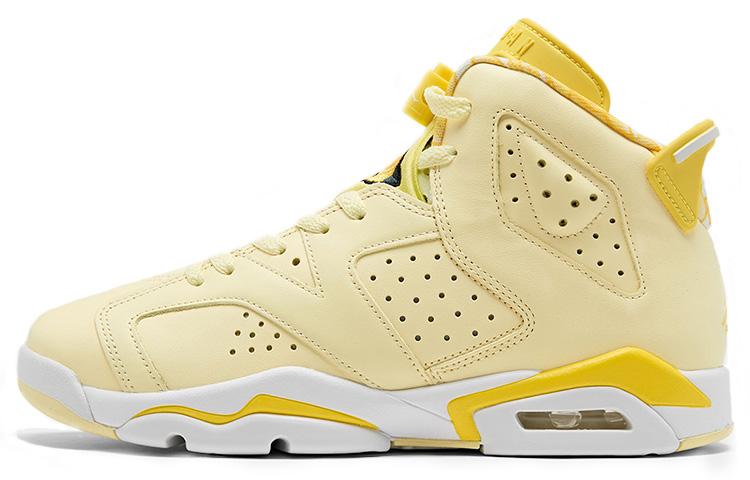 

Кроссовки унисекс Jordan Air Jordan 6 Floral GS желтые 38.5 EU, Желтый, Air Jordan 6 Floral GS