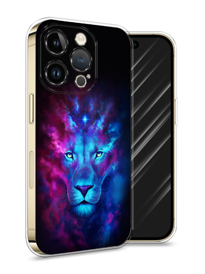 

Силиконовый чехол Awog "Космический лев" для Apple iPhone 14 Pro, Разноцветный, 15250-1