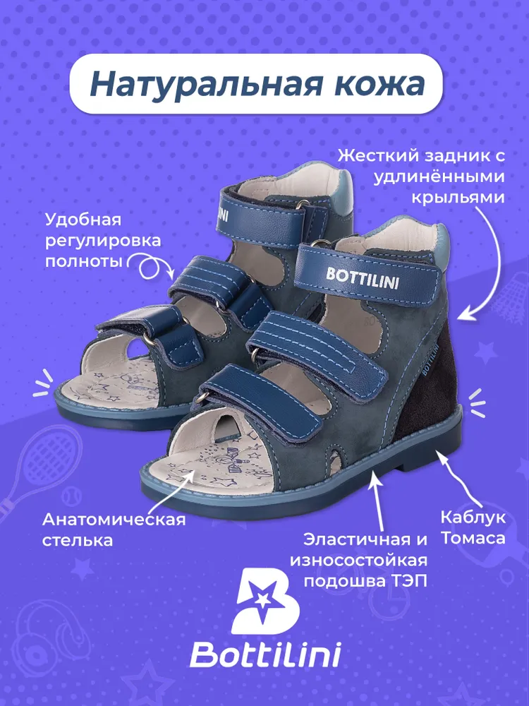 

Сандалии BOTTILINI SO-157, синий, 33, SO-157