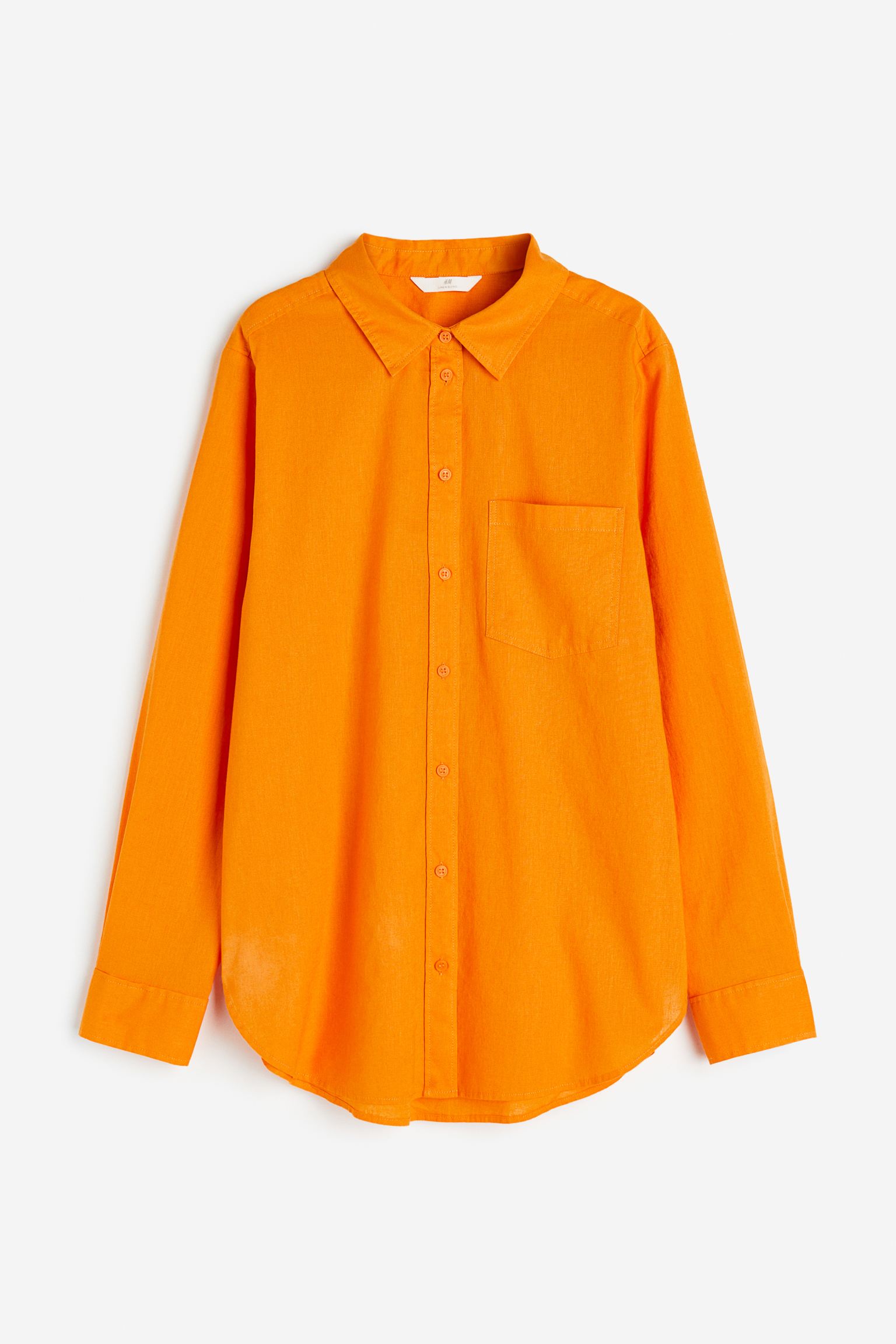 Рубашка женская H&M 1027844023 оранжевая M (доставка из-за рубежа)