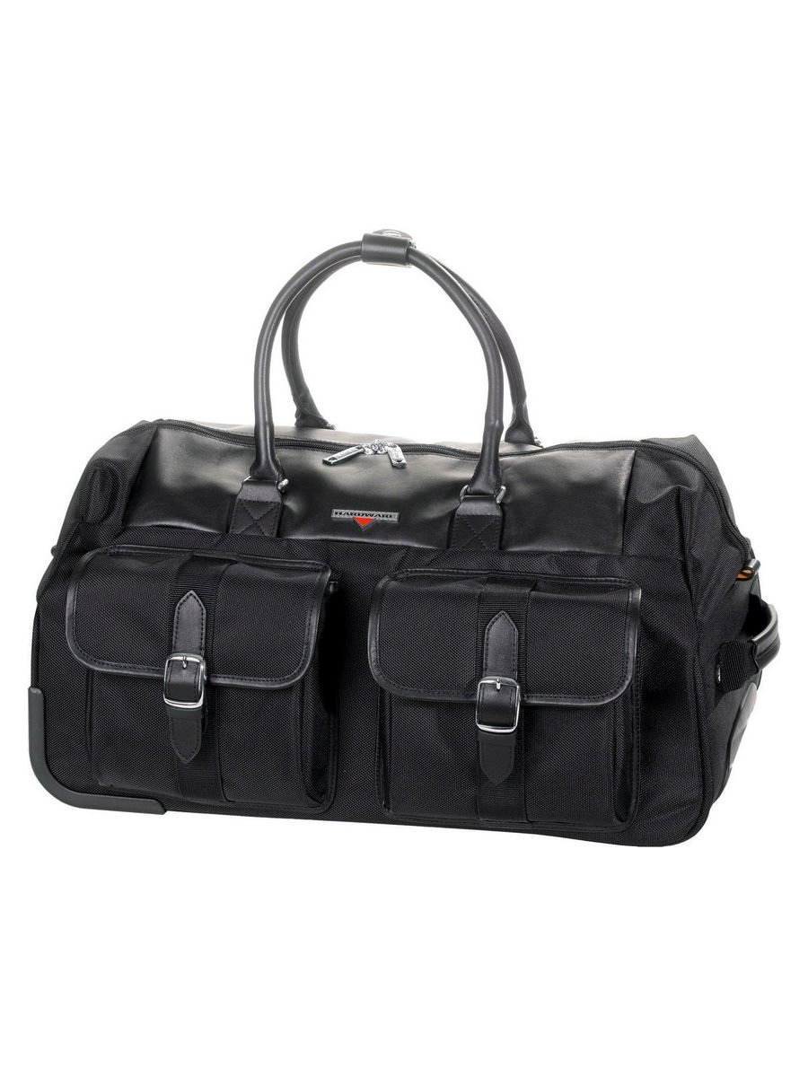 Дорожная сумка унисекс Hardware 632500-904 черная, 30x57x36 см