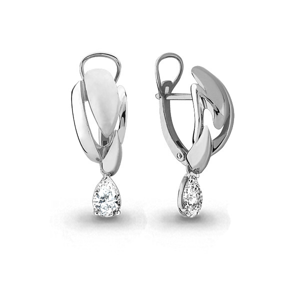

Серьги из серебра с фианитом Aquamarine Aquamarine 44896_925_р, 44896_925_р