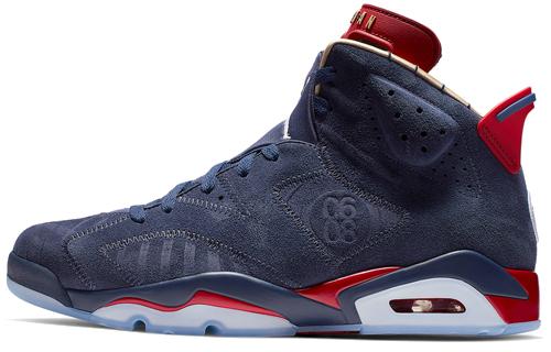 

Кроссовки унисекс Jordan Air Jordan 6 Doernbecher синие 45 EU, Синий, Air Jordan 6 Doernbecher