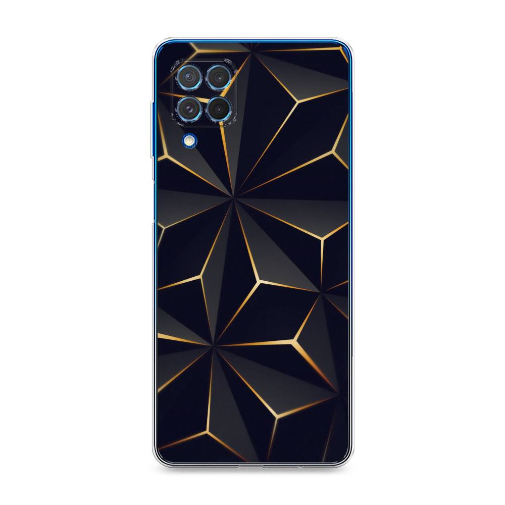 

Чехол на Samsung Galaxy M62 "Черные полигоны", Золотистый;черный, 2102950-3