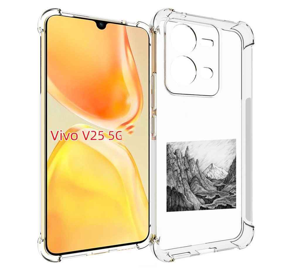 

Чехол MyPads Ямакаса Мияги и Энди Панда для Vivo V25 5G / V25e, Прозрачный, Tocco