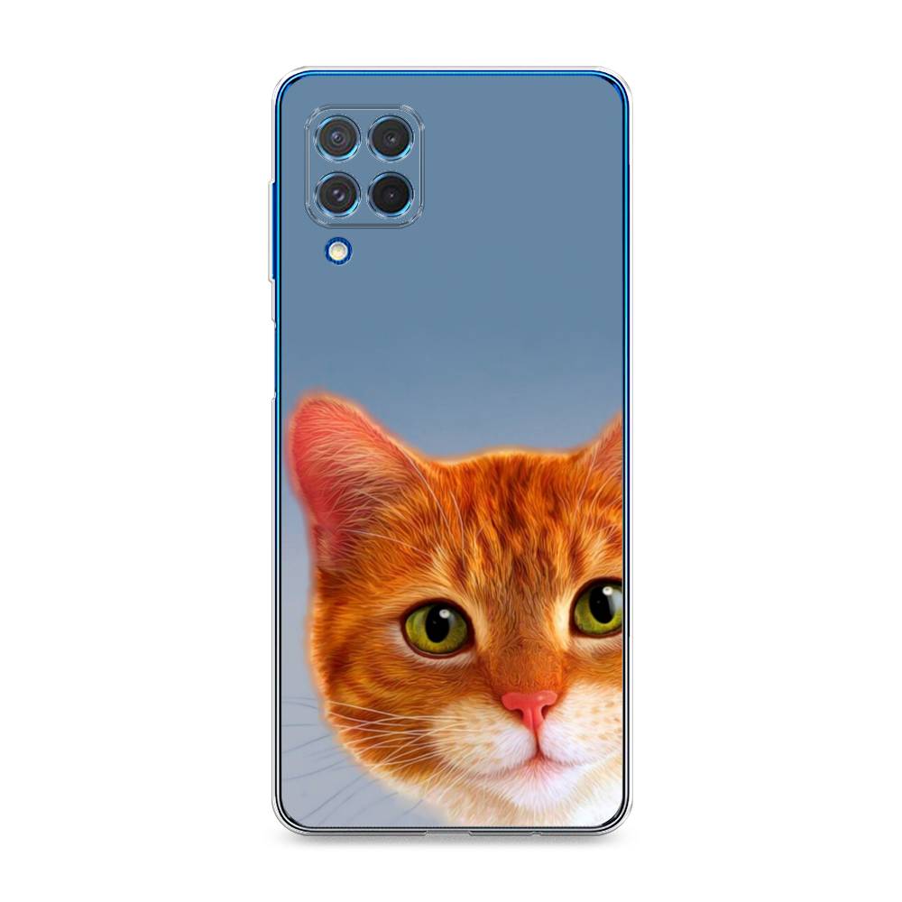 

Чехол на Samsung Galaxy M62 "Любопытный котик", Коричневый, 2102950-1