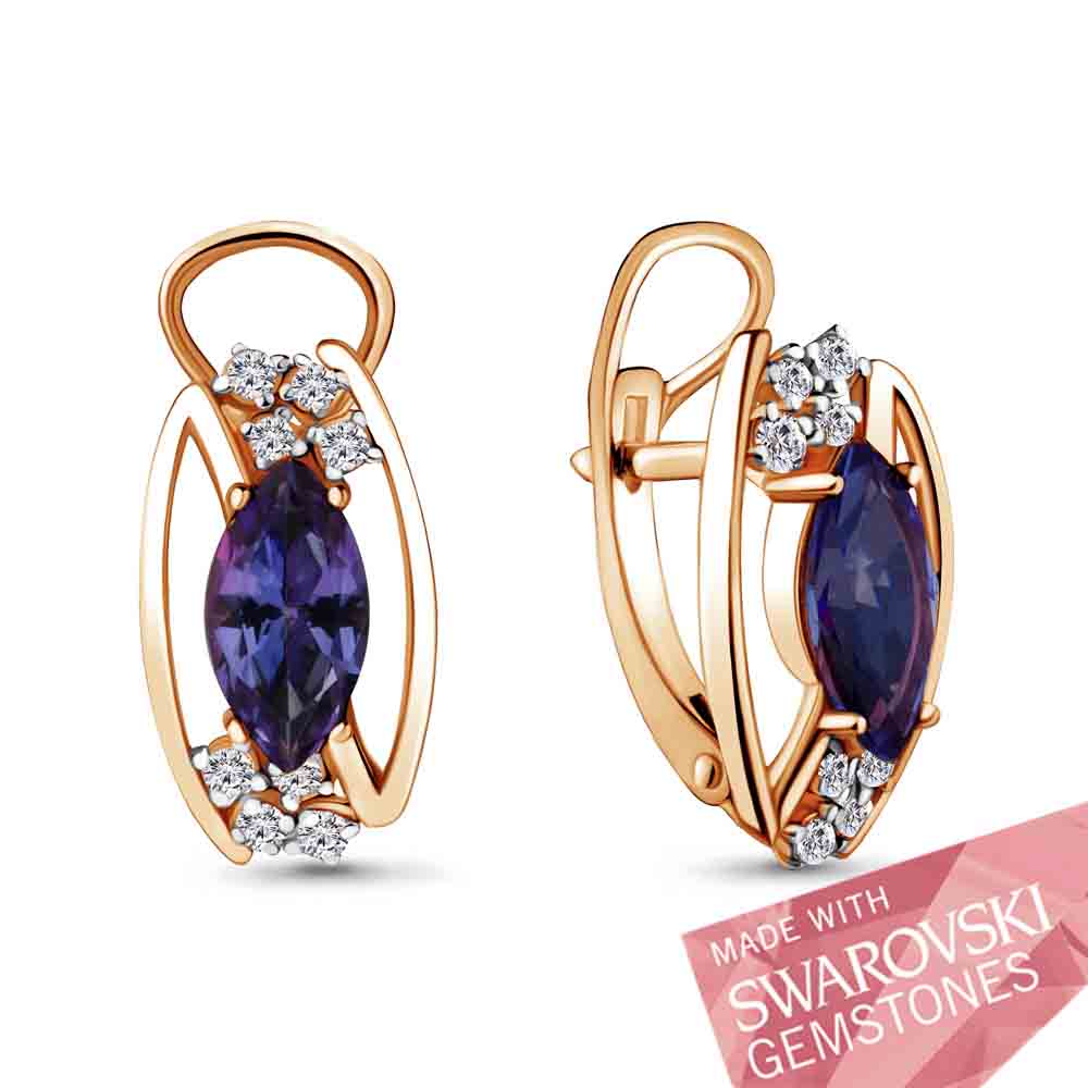 

Серьги из серебра с топазом Aquamarine Aquamarine 44860500А_925_з, 44860500А_925_з