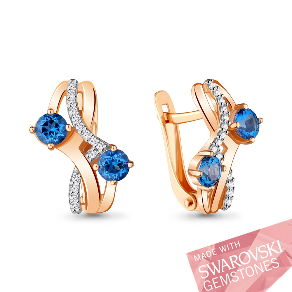 

Серьги из серебра с топазом Aquamarine Aquamarine 44838501А_925_з, 44838501А_925_з