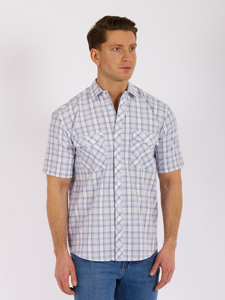 Рубашка мужская PALMARY LEADING GD57001101 голубая 2XL