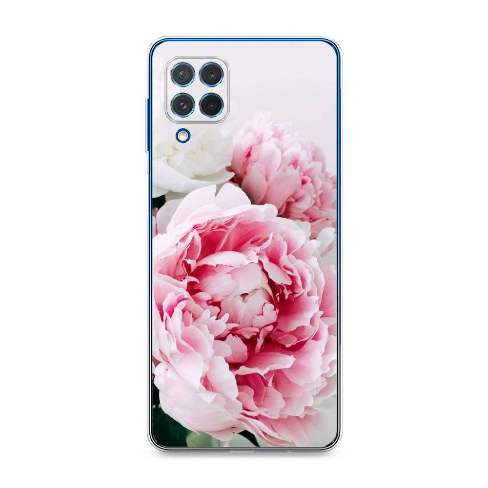 

Чехол на Samsung Galaxy M62 "Розовые и белые пионы", Розовый;белый, 2102950-2