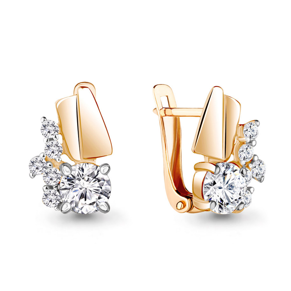 

Серьги из серебра с фианитом Aquamarine Aquamarine 44804А_925_з, 44804А_925_з