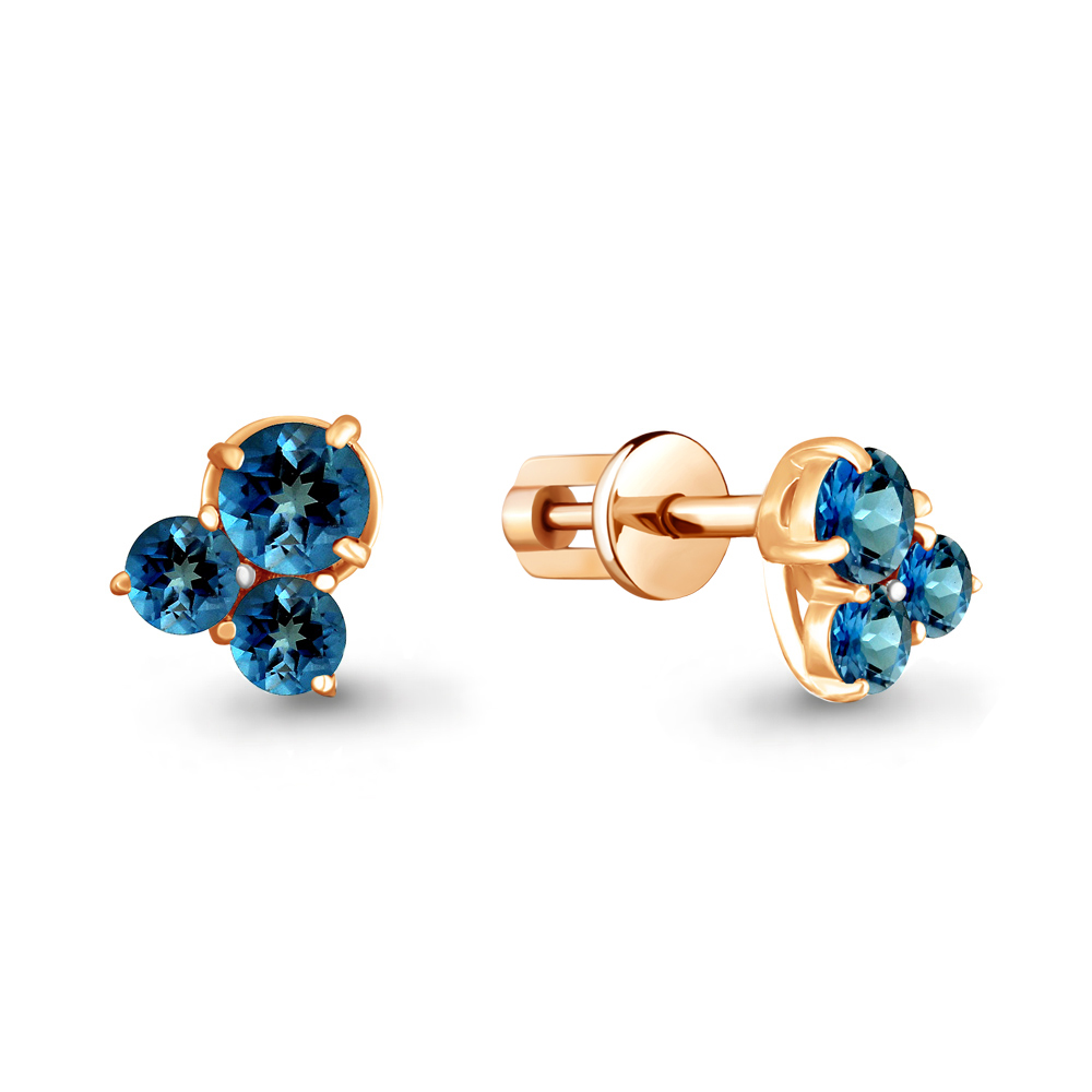 

Серьги из серебра с топазом Aquamarine Aquamarine 4480208_925_з, 4480208_925_з