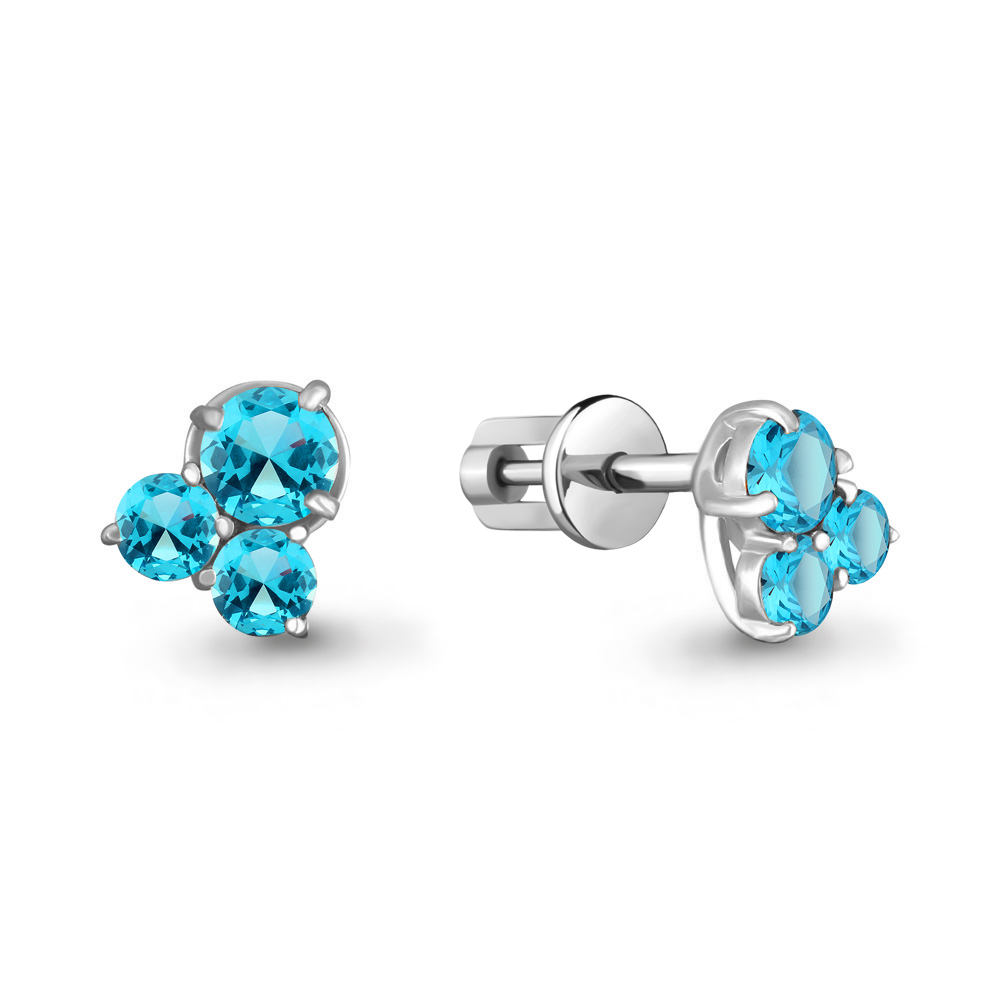 

Серьги из серебра с топазом Aquamarine Aquamarine 4480205_925_р, 4480205_925_р