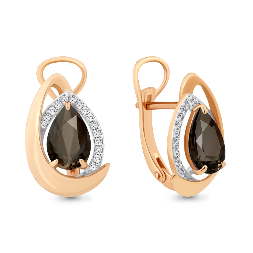 

Серьги из серебра с кварцем Aquamarine Aquamarine 4480001А_925_з, 4480001А_925_з