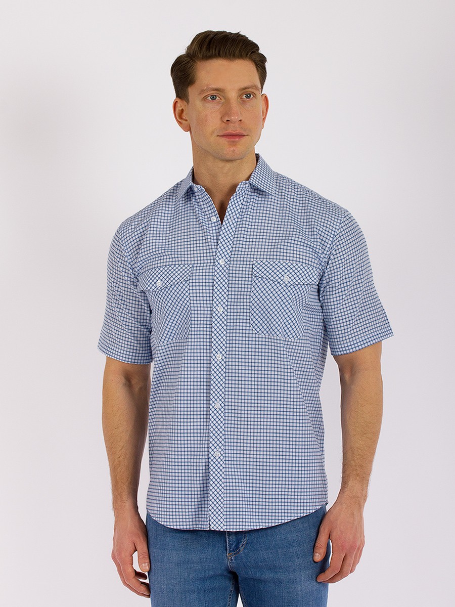 Рубашка мужская PALMARY LEADING GD57001101 синяя 4XL