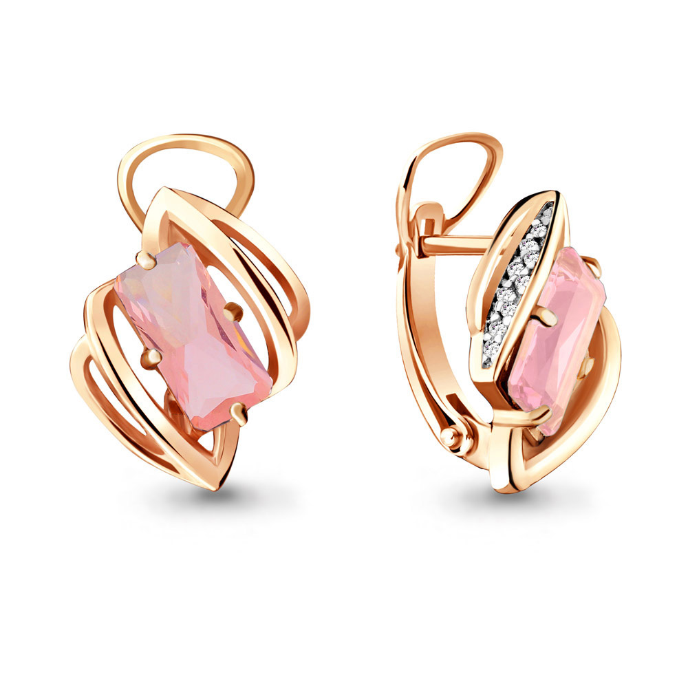 

Серьги из серебра с фианитом Aquamarine Aquamarine 4479790А_925_з, 4479790А_925_з