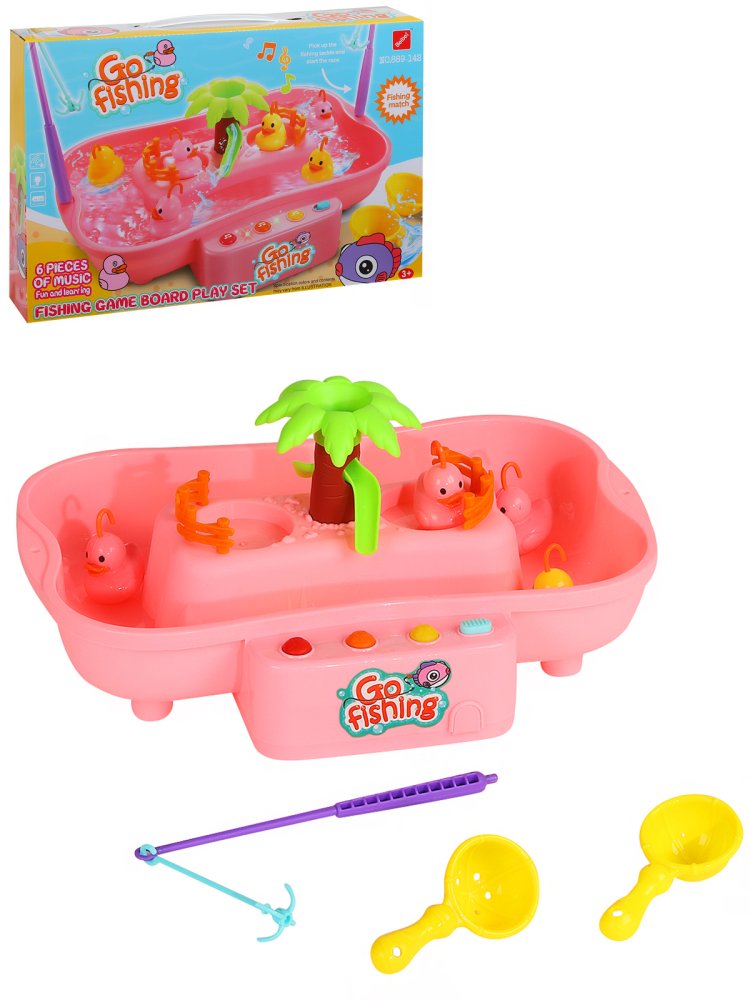 фото Развивающая игрушка beibe good "рыбалка", розовый, jb0208121.