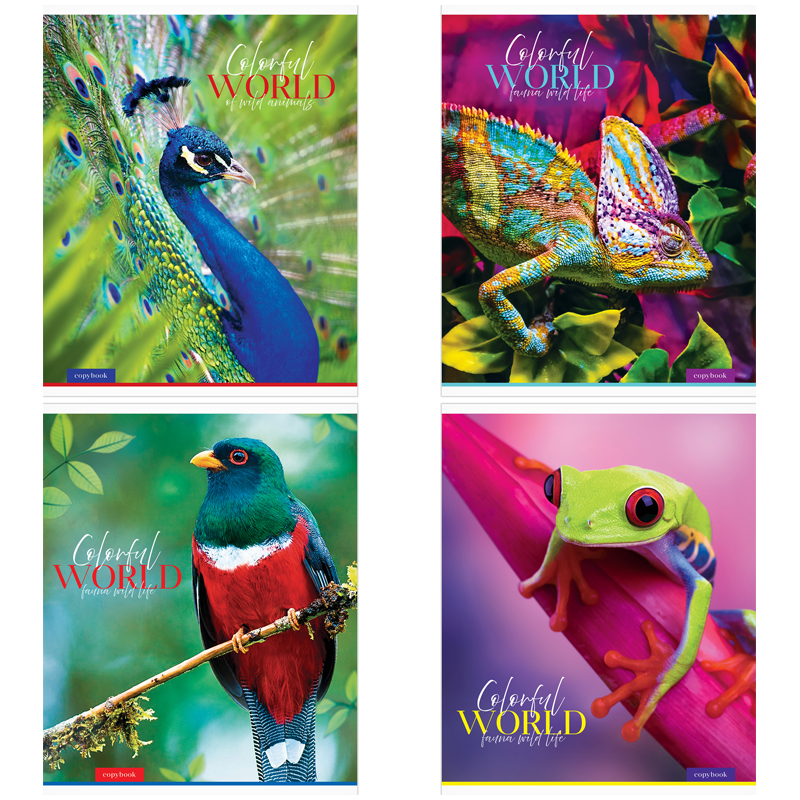 

Тетрадь ArtSpace Животные, Colorful world, 332766, 48л., А5, клетка, 20 шт.