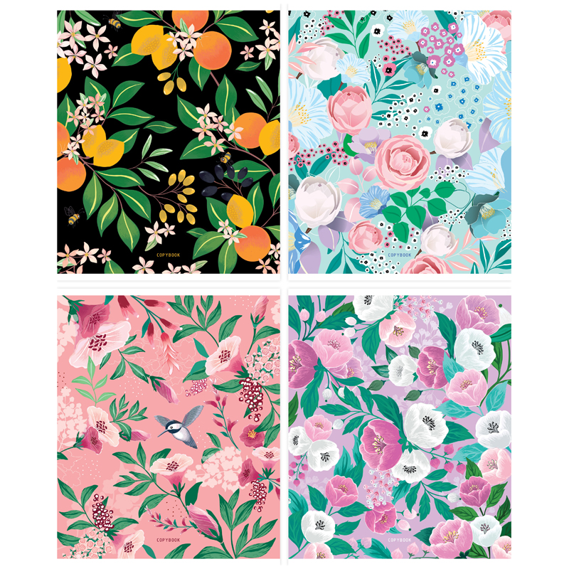 

Тетрадь 48л., А5, линия ArtSpace "Цветы. Flower collection", эконом (арт. 332762) - 20 шт.